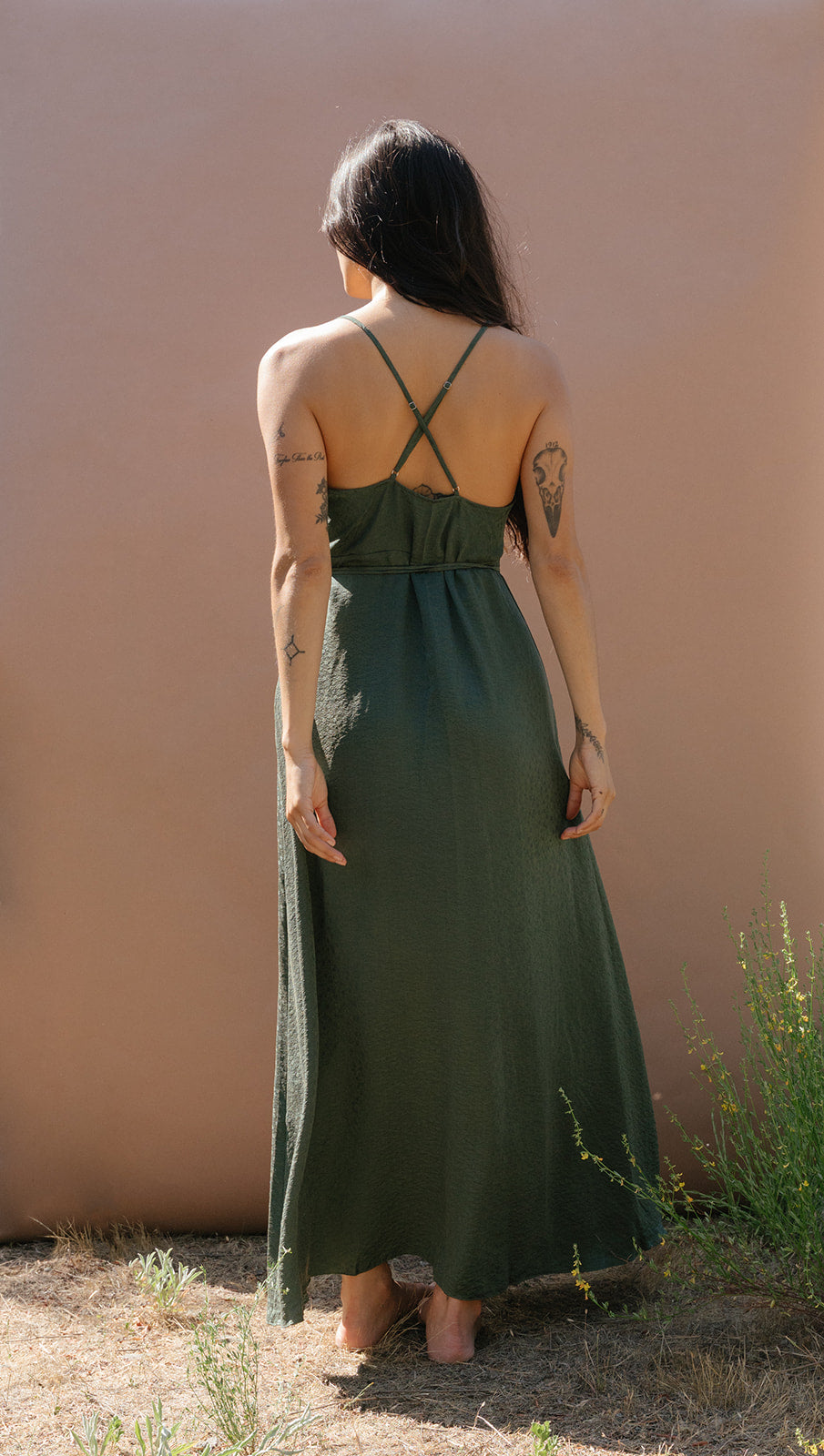 Jacquard Wrap String Dress AWAVEAWAKE Jacquard Wrap String Dress AWAVEAWAKE