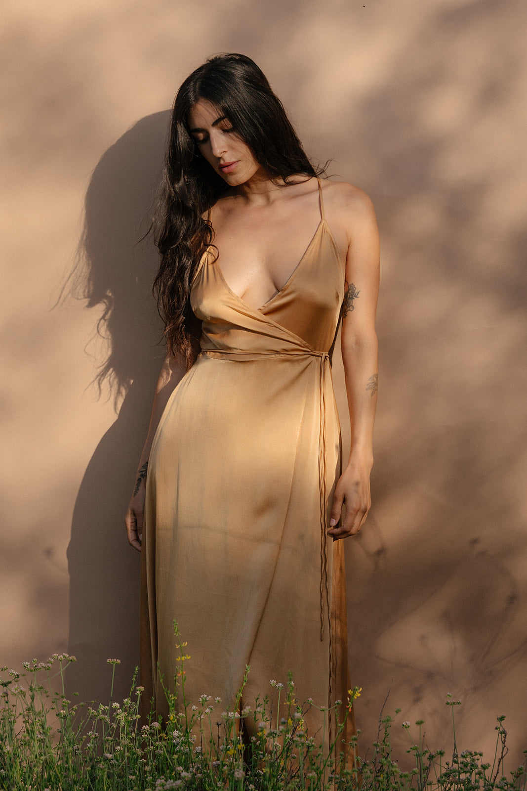 long string dress AWAVEAWAKE Backless string dress
